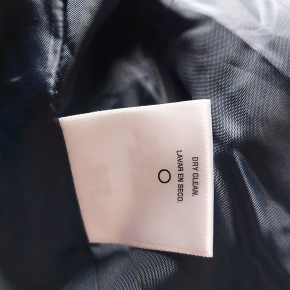 Bongo Womens Large Belted Brushed Soft Button-Down Plaid Navy Blue White Jacket - Picture 12 of 15